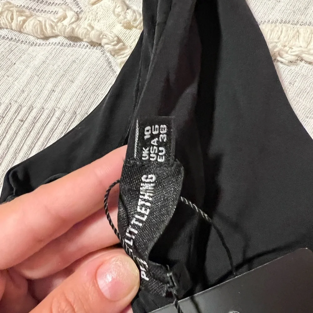 Trendy black one piece unitard - Picture 5 of 5